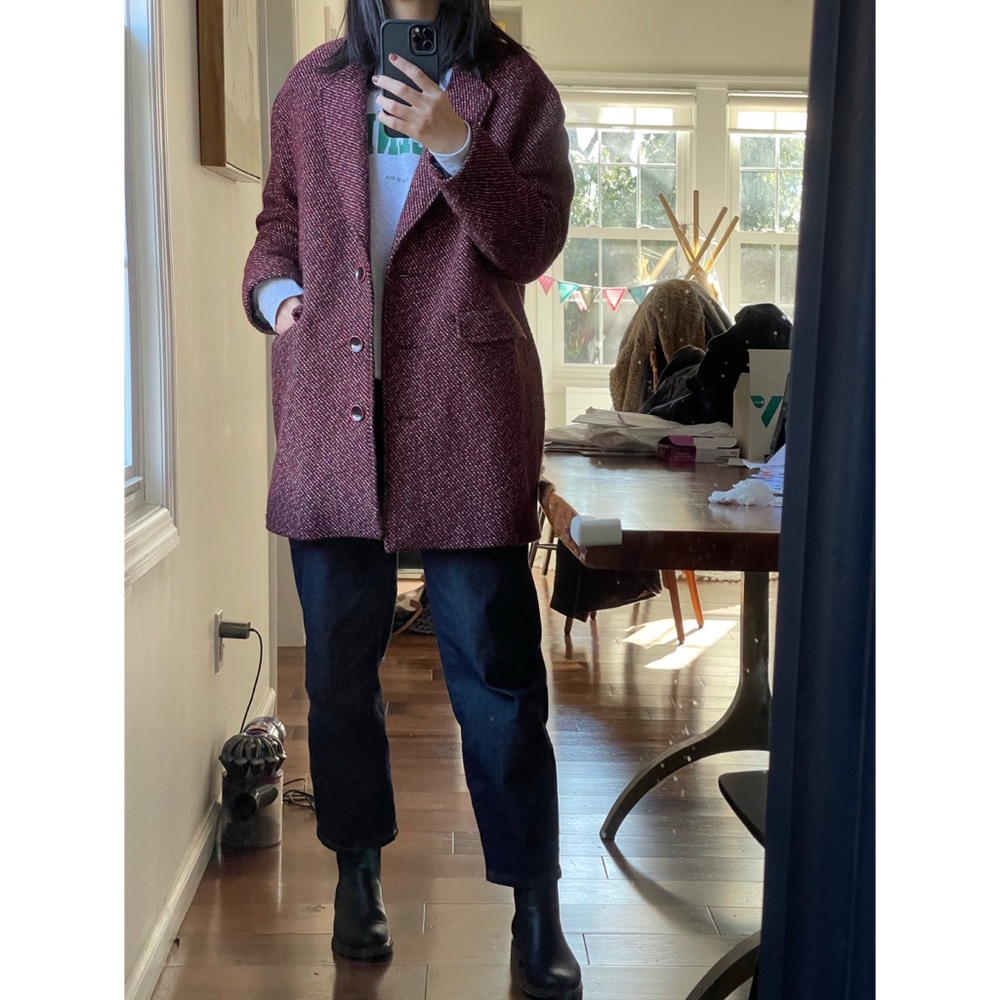 Sessùn wool blend tweed coat